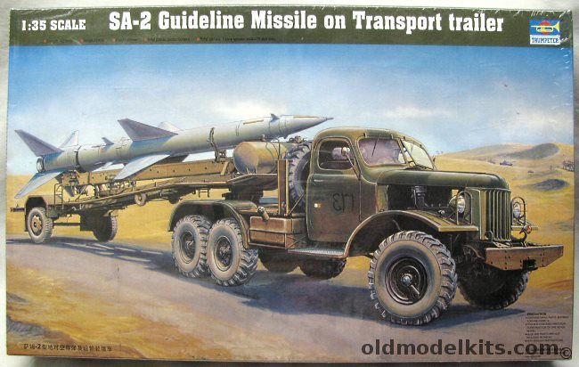 Trumpeter 1/35 SA-2 Guideline Missile on Transporter Trailer, 00204 plastic model kit